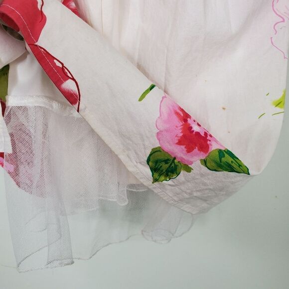 City Triangles Y2K Fit and Flare Floral Bow Back Mini Party Dress Size 3 - Picture 8 of 12